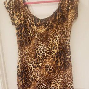 Forever 21 Plus Size Leopard Mini Dress Size 2x New with Tags